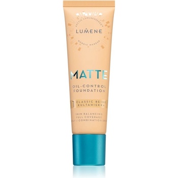 Lumene Nordic Makeup Matte fluidní make-up pro mastnou a smíšenou pleť 1 Classic Beige 30 ml