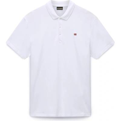 Napapijri Мъжка блуза с яка Napapijri Ealis Pique Polo Shirt Mens - Brightwhite 002