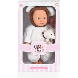Moni Кукла бебе Moni Toys Lovely Baby Bear LS1255-1, 30 см