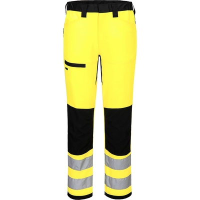 Portwest hi-vis wx2 cd857 / Мъжки светлоотразителни работни панталони клас 2 - hv жълто/черно uk 32/eu 48 (cd857ybr32)