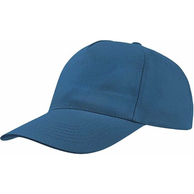 Atlantis Headwear Lehká bavlněná 5panelová Start se zapínáním na suchý zip Černá AT502