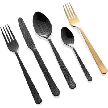 Herdmar (Португалия) Комплект гравирани прибори за хранене HERDMAR OSLO №12 старо злато - 24 части (Herdmar 082-3024-0517-200-5017)