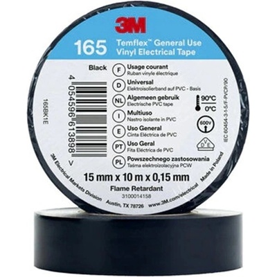 3M Temflex 165 Електроизолационна лента, 15 мм x 10 м (7100184723)