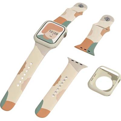 Hurtel Moro Apple Watch резервен каишка с камуфлажен мотив, силикон, 42-49 мм (9145576238103) (9145576238103)