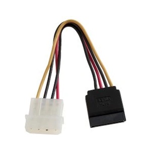 Turbo-X Cable SATA Molex 4Pin-15Pin M/F