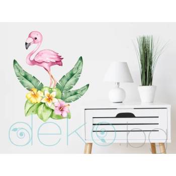 Image 1 of Фламинго - стикер за стена с ефект на акварелна рисунка (1630)