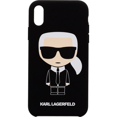 Karl Lagerfeld Full Body Iconic na Apple iPhone XR, čierne