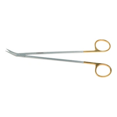 Gold Line Nožnice, Debakey Potts Smith 19 cm uhol 25°