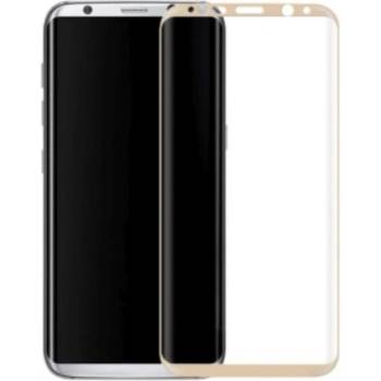 AMA Закалено защитно стъкло за Samsung Galaxy S8, Full Cover 3D, златно (2224)