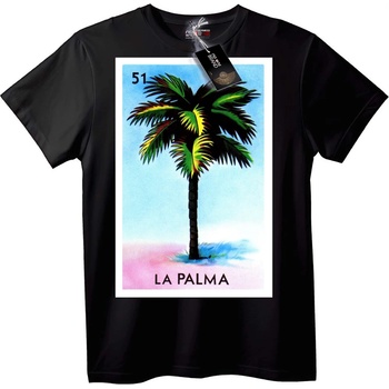 NOONEBRAND Тениска La Palma палма - L, Black