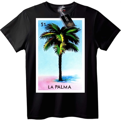 NOONEBRAND Тениска La Palma палма - L, Black