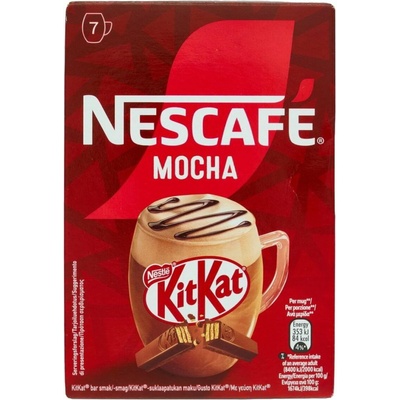 Nescafe rozpustná káva KitKat s mliekom a kakaom 7 x 21 g