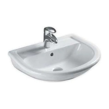 Roca Умивалник TERMA NOVA с отвор за смесител 64cm обла - син (25629)