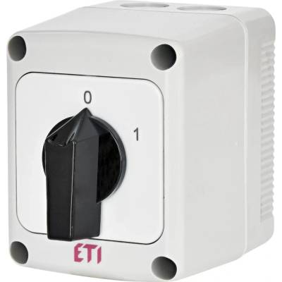 ETI Vačkový spínač 1-pólový 25A "0-1" zapuzdrený IP65 CS 25 90 PN