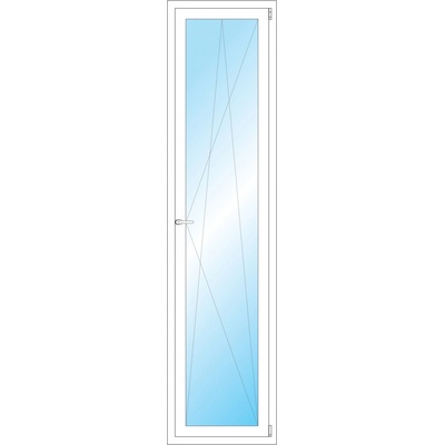 OKNA HNED Plastové okno 57x231 cm bílé otevíravé a sklopné pravé