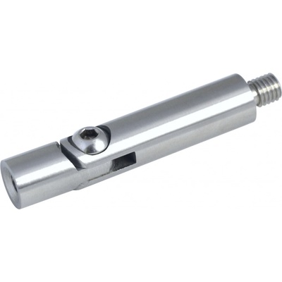 Čep s kloubem (vnější závit M10-vnitřní závit M6, ø 14 mm, L: 68 mm), broušená nerez K320 / AISI304