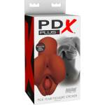 PDX Pick Your Pleasure - 2в1 реалистичен мастурбатор (кафяв)