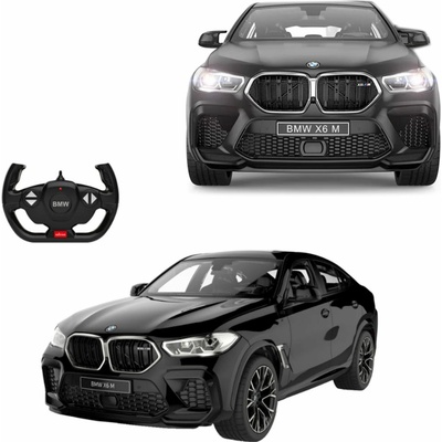 Lebula dálkově ovládané auto RC BMW X6 M LED vozidlo černé 1:14