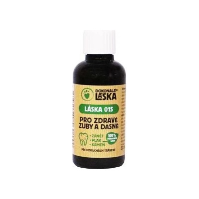 Dokonalá láska Doplněk pro psy Dokonalá Láska 01S Pro zdravé zuby a dásně psů 50 ml