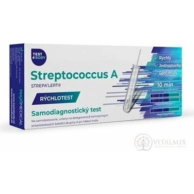 Maximedical rýchlotest Streptococcus A samodiagnostický test steru zo sliznice hrdla