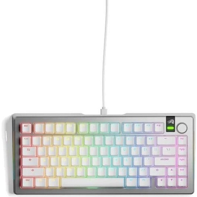 Glorious GMMK 3 PRO 75% Prebuilt Wired GLO-KB-GMMK3-PRO-75-PB-FOX-W-SIL-US