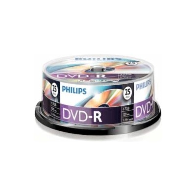 Philips DVD-R 4.7GB 16x - 25 бр. в шпиндел