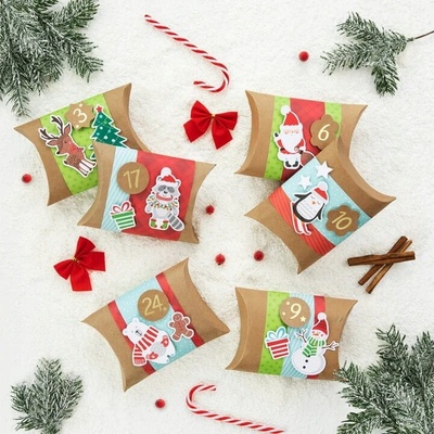 Adventný kalendár PartyPal stojaci, prázdny na vlastné naplnenie