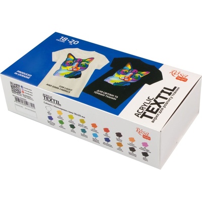 Rosa Talent Комплект цветове за текстил 18x20ml (13420215)