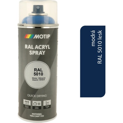 Motip Acryl 400 ml RAL 5010 lesk