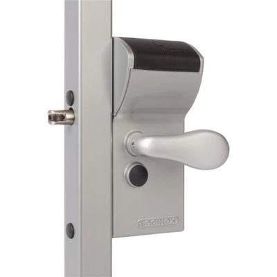 LOCINOX FREE VINCI ZILV - komplet zámkovej krabice s kódovým zámkom a funkciou free exit, pre profil 30 až 50 mm, strieborný LFKQ3030X1L_ZILV