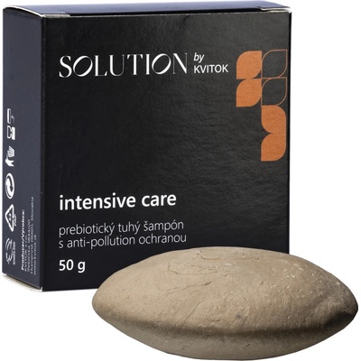 Kvitok Solution Prebiotický tuhý šampon s antipollution ochranou Intensive Care (50 g)