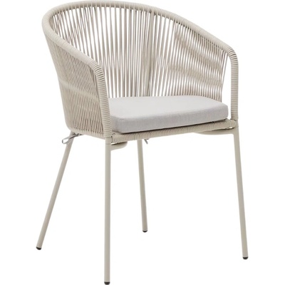 Kave Home pletená Yanet Světle béžová