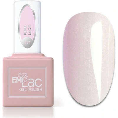 E.MiLac gel lak WEC Pink Lace 154 9 ml