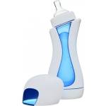 iiamo Бебешка бутилка iiamo home - Бяло и синьо, 380 ml (604) - ozone