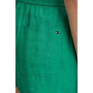 Tommy Hilfiger къс панталон дамски от лен (WW0WW49637) - answear - 95,82 лв