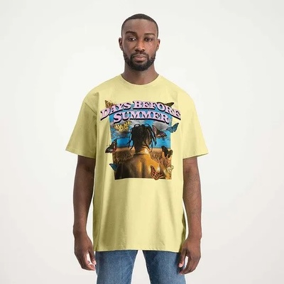 Mister Tee Мъжка тениска в жълт цвят Mister Tee Days Before SummerUB-MT1840-03823 - Жълт, размер XL