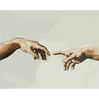 Ideyka Ideyka Malování podle čísel Stvoření Adama Michelangelo 40 x 50 cm