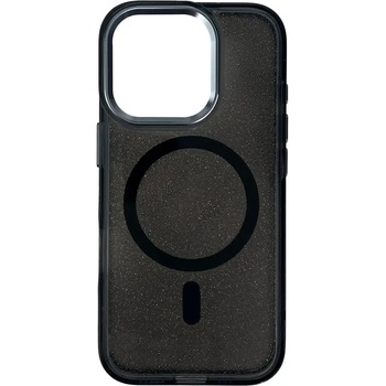 HQWear Кейс Glitter Case MagSafe за iPhone 16 Pro Max, черен/брокат (Magsafe Glitter Case MagSafe for iPhone 16 Pro Max Black)