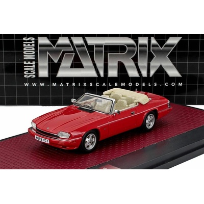 MATRIX SCALE MODELS JAGUAR XJS 4.0 CELEBRATION CABRIOLET OPEN 1995 RED 1:43