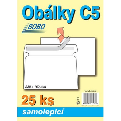 Obálky C5 samolepiace (bal. 25ks)