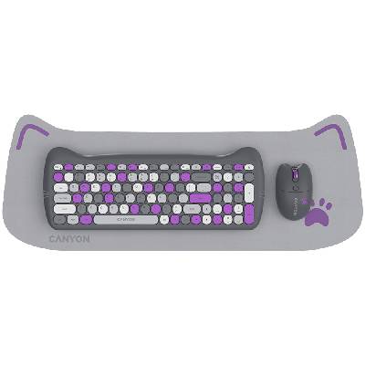 HSET-W6 EN Keyboard+Mouse Kitty Edition AAA+АА Wirele (CNS-HSETW6VT)