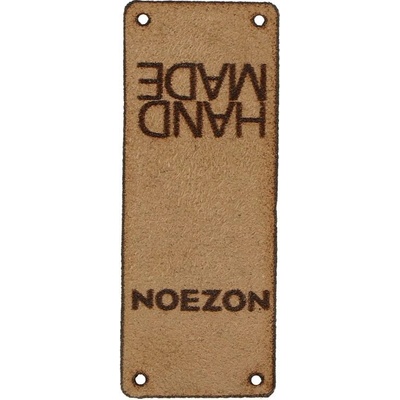 Kožený štítok Hand Made NOEZON svetlý hnedý