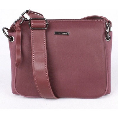 David Jones dámská tříoddílová crossbody kabelka CM5322 tmavěvínová červená