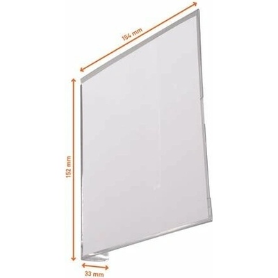 Informačná tabuľka, 149x149 mm, samolepiaca, DURABLE, priehľadná