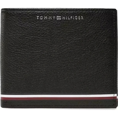 Tommy Hilfiger Pánska kožená peňaženka Central CC And Coin BDS/002 Black