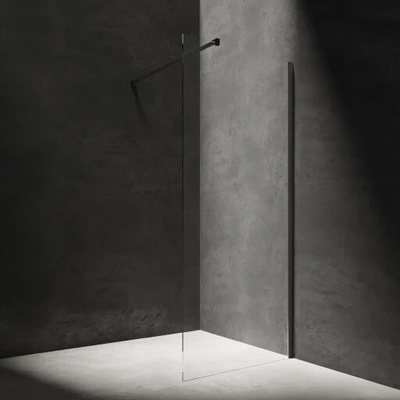 OMNIRES - MARINA walk-in, 110 cm černá mat / transparent /BLMTR/ DNR11XBLTR