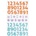 Folia Стикери глитерни Numbers 112 броя