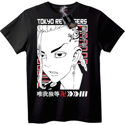 NOONEBRAND Тениска Tokyo Revengers Рюгасаки Кен - 4XL, Black