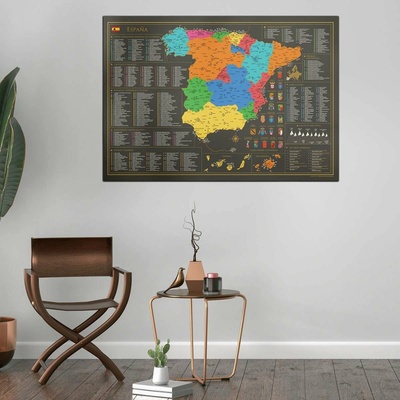Stieracia mapa Španielska