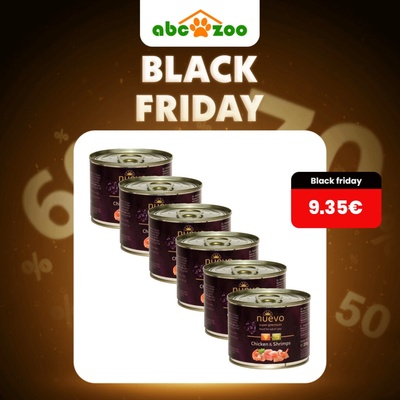 NUEVO CAT Adult Kuracie s krevetami 6 x 200 g